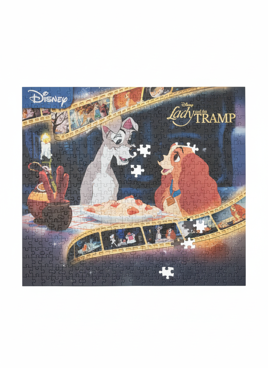 Disney Lady and the Tramp Iconic Moments 1000 Piece Jigsaw Puzzle