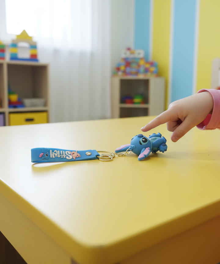 Disney Lilo & Stitch Silicone Keychain