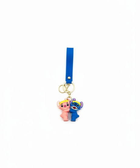 Disney Lilo & Stitch Stitch and Angel Couple Keychain