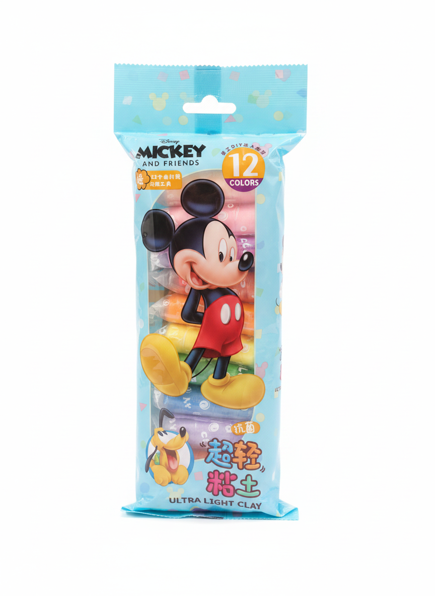 Disney Mickey and Friends Ultra Light Clay 12 Colors
