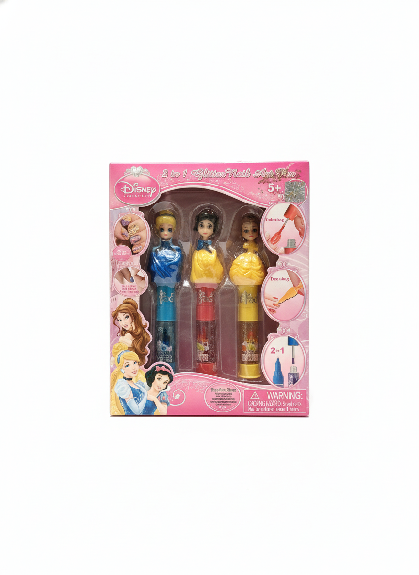 Disney Princess 2 in 1 Glitter Nail Art Pen Set