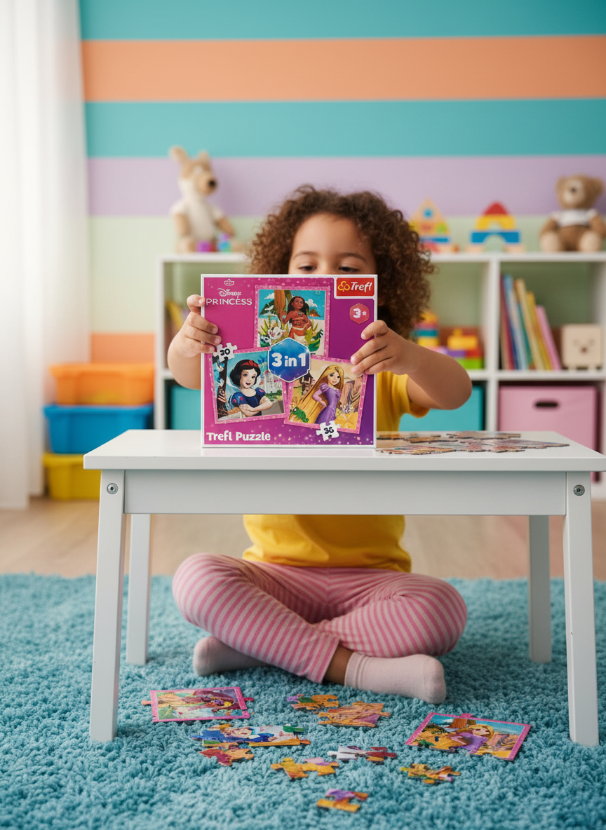 Disney Princess 3 in 1 Trefl Puzzle