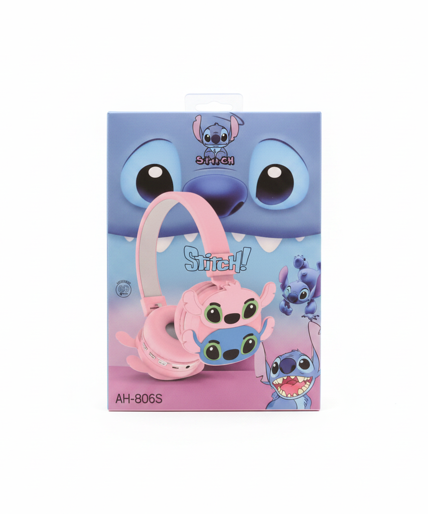 Disney Stitch & Angel Wireless Headphones AH-806S