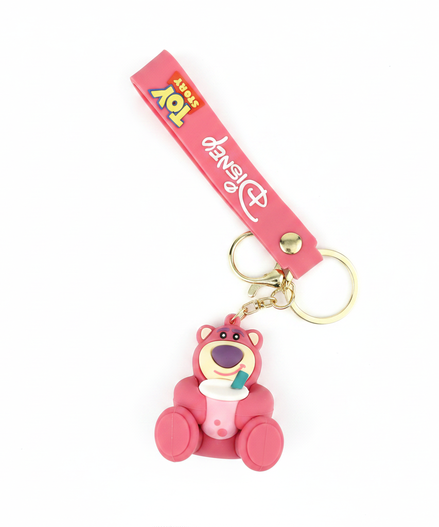 Disney Toy Story Lotso Huggin' Bear Boba Tea Keychain