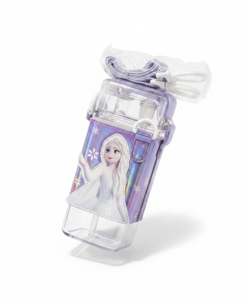Disney Frozen Elsa Kids Water Bottle with Strap