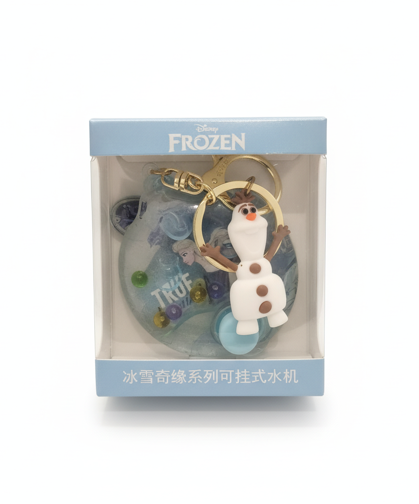 Disney Frozen Olaf & Elsa Liquid Shaker Keychain