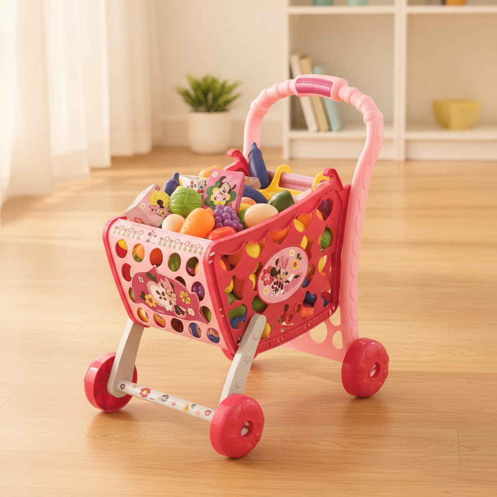 Disney Minnie Mouse Shopping Cart
