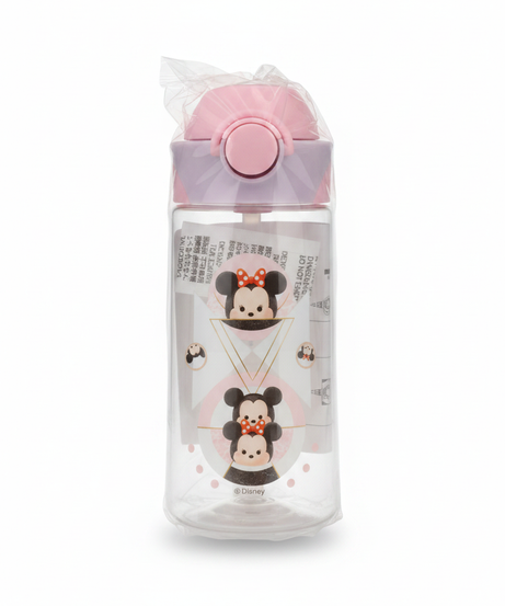 Disney Minnie Mouse Tsum Tsum Water Bottle with Pop-Up Straw Lid