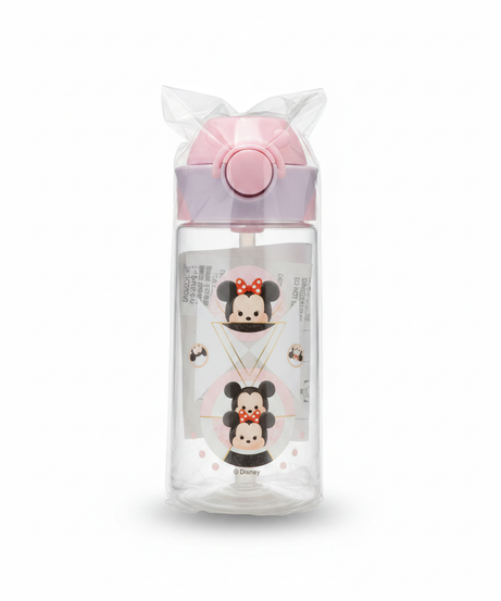 Disney Minnie Mouse Tsum Tsum Water Bottle with Pop-Up Straw Lid