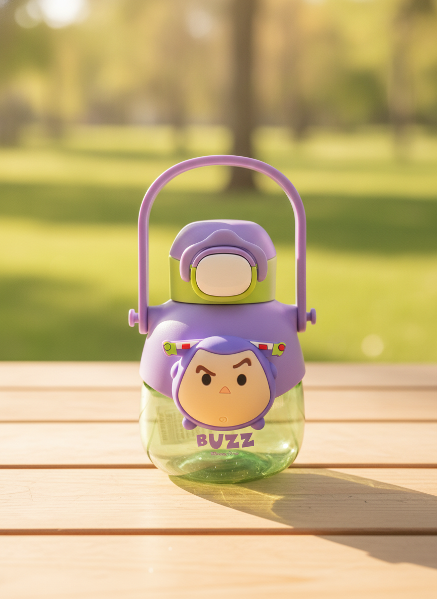 Disney Pixar Buzz Lightyear Character Water Bottle