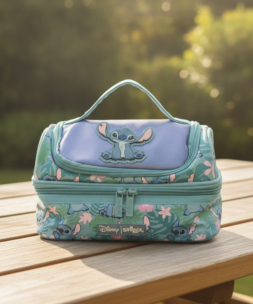 Disney Smiggle Stitch Double Decker Lunchbox
