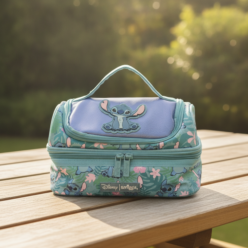 Disney Smiggle Stitch Double Decker Lunchbox