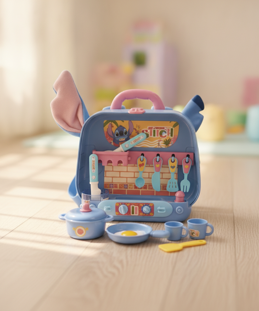 Disney Stitch 2-in-1 Kitchen Sling Bag Toy Set