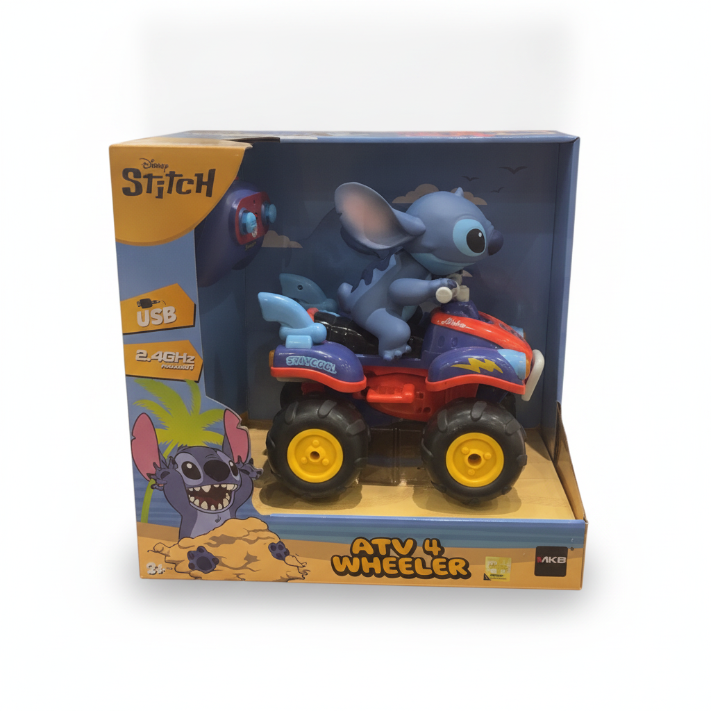 Disney Stitch ATV 4 Wheeler Remote Control Toy