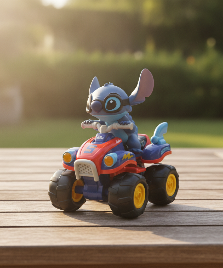 Disney Stitch ATV 4 Wheeler Remote Control Toy