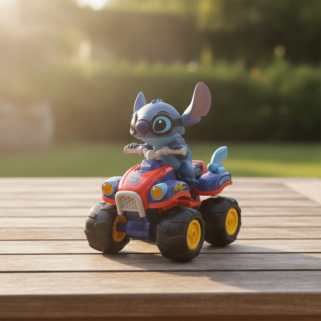 Disney Stitch ATV 4 Wheeler Remote Control Toy
