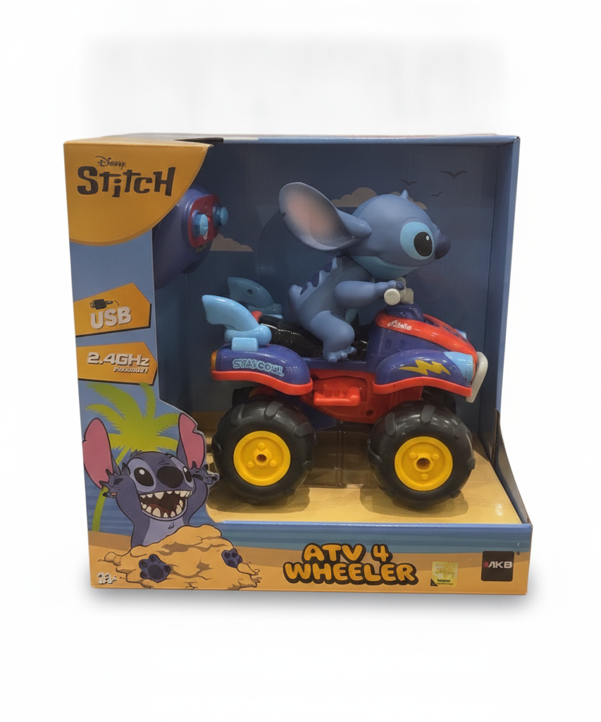 Disney Stitch ATV 4 Wheeler Remote Control Toy