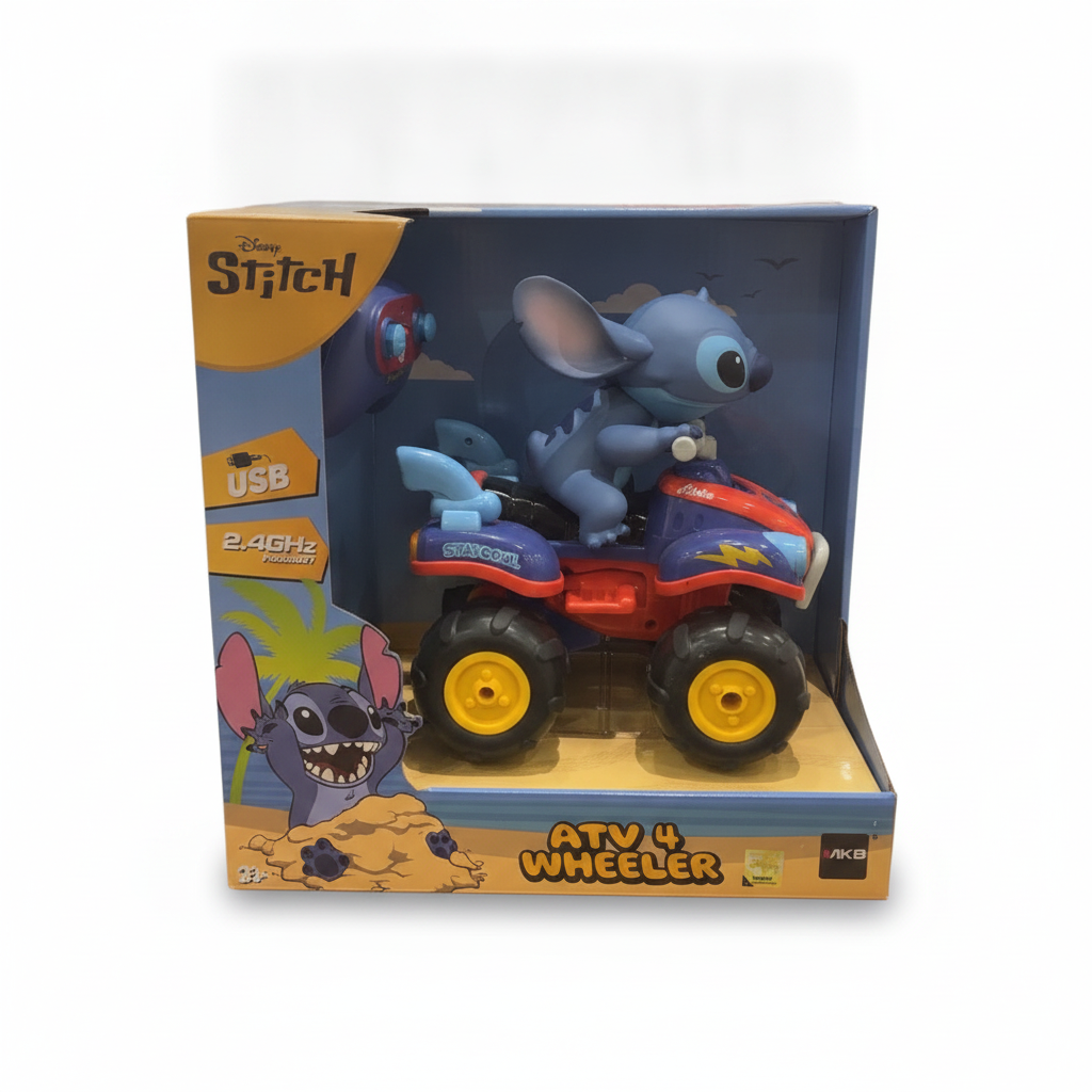 Disney Stitch ATV 4 Wheeler Remote Control Toy