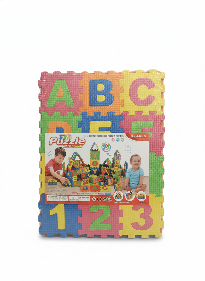 EVA Puzzle MATS SERIES: Alphabet & Number Building Blocks & Floor Mats