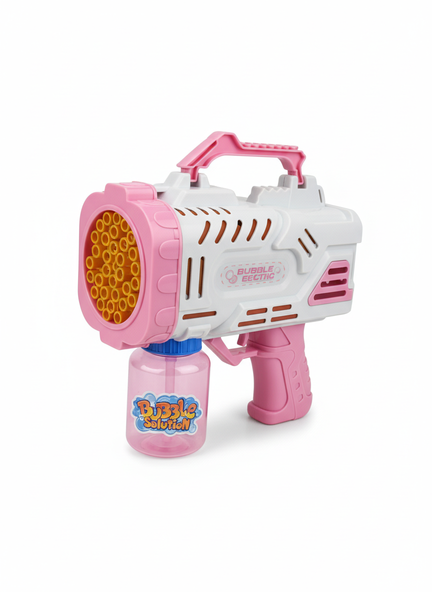 Electric Bubble Gun with 16-Hole Foaming Function