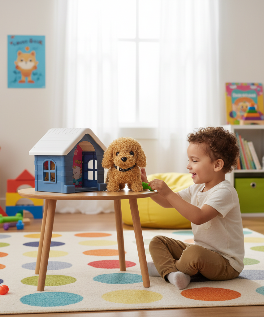 Electronic Plush Pet Series: Mini Plush Pet Pethouse