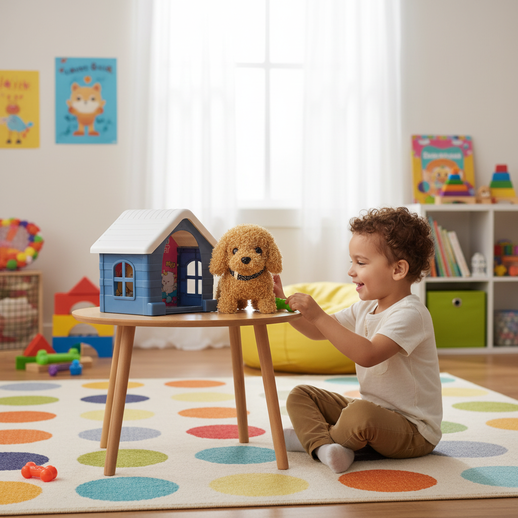 Electronic Plush Pet Series: Mini Plush Pet Pethouse