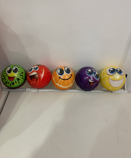 Emoji Fruit Bouncy Balls Set