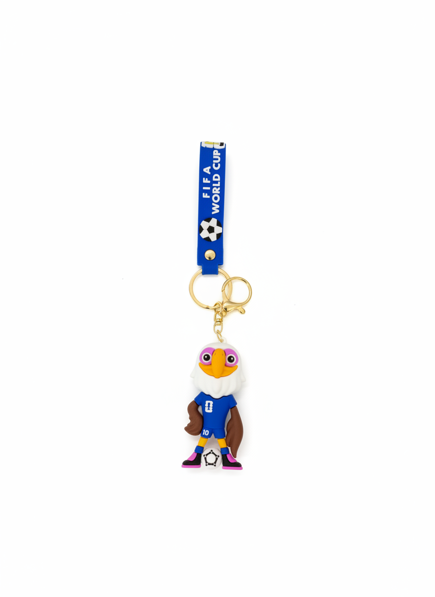 FIFA World Cup Eagle Soccer Mascot Keychain