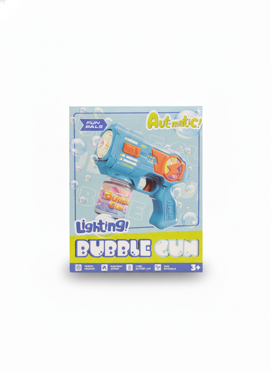 FUN PALS Automatic Lighting! Bubble Gun
