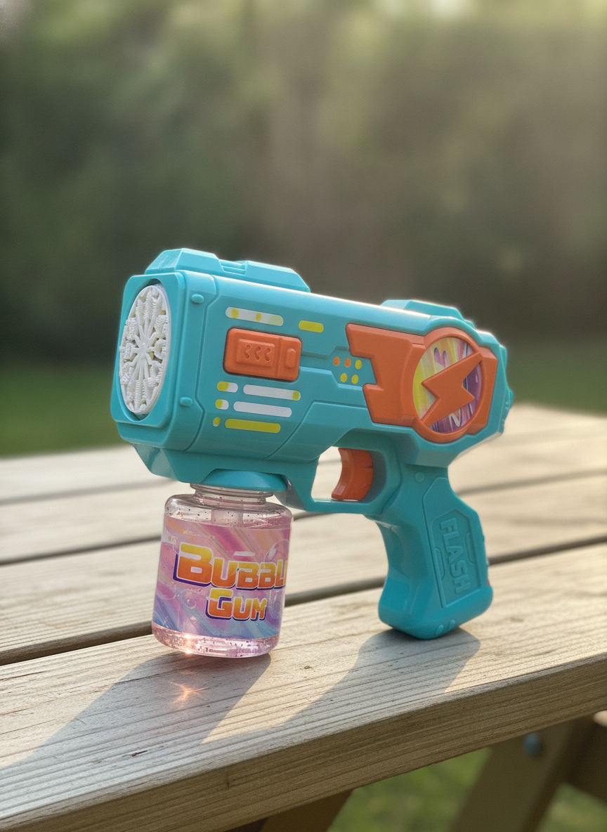 FUN PALS Automatic Lighting! Bubble Gun