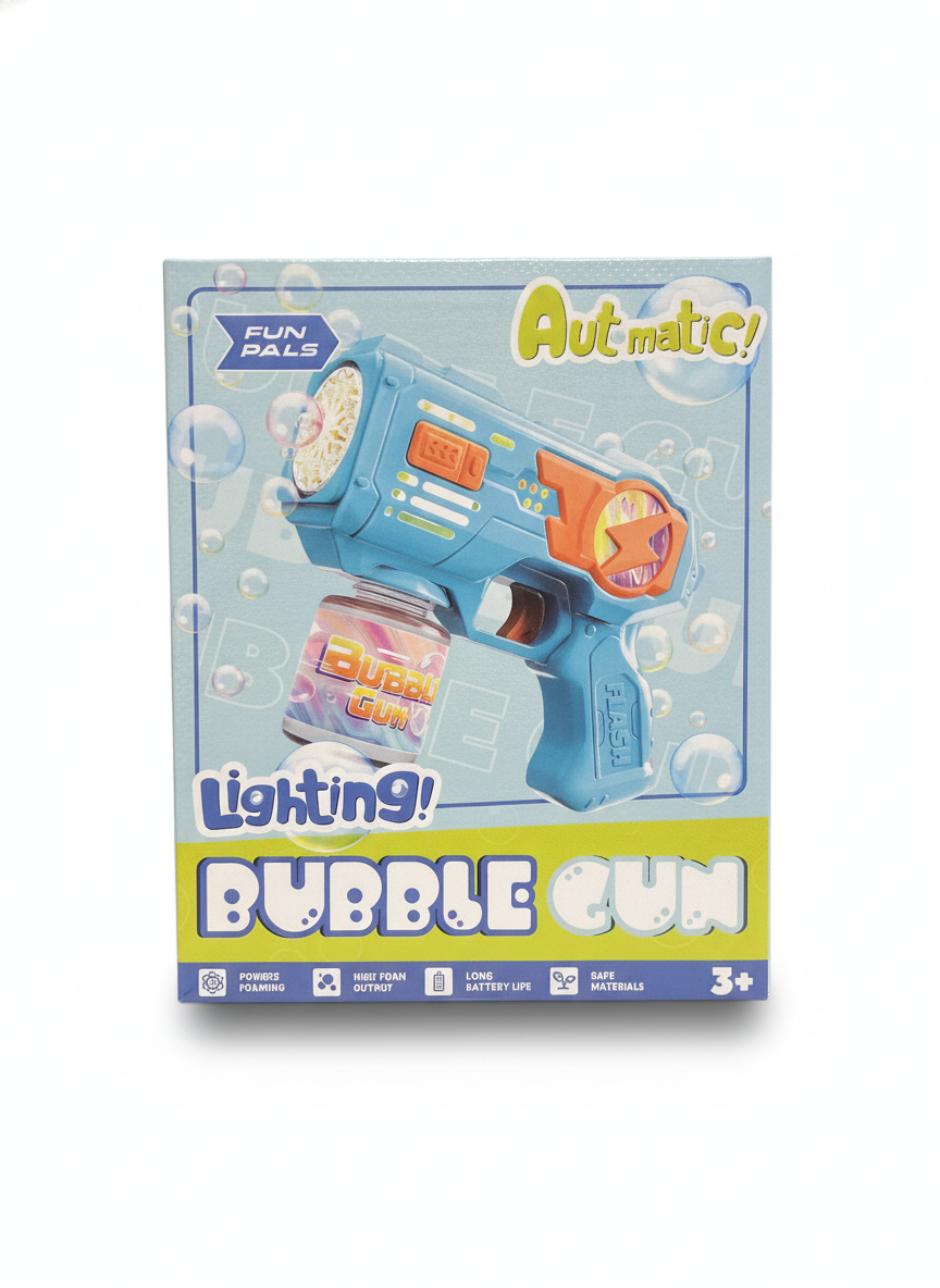 FUN PALS Automatic Lighting! Bubble Gun