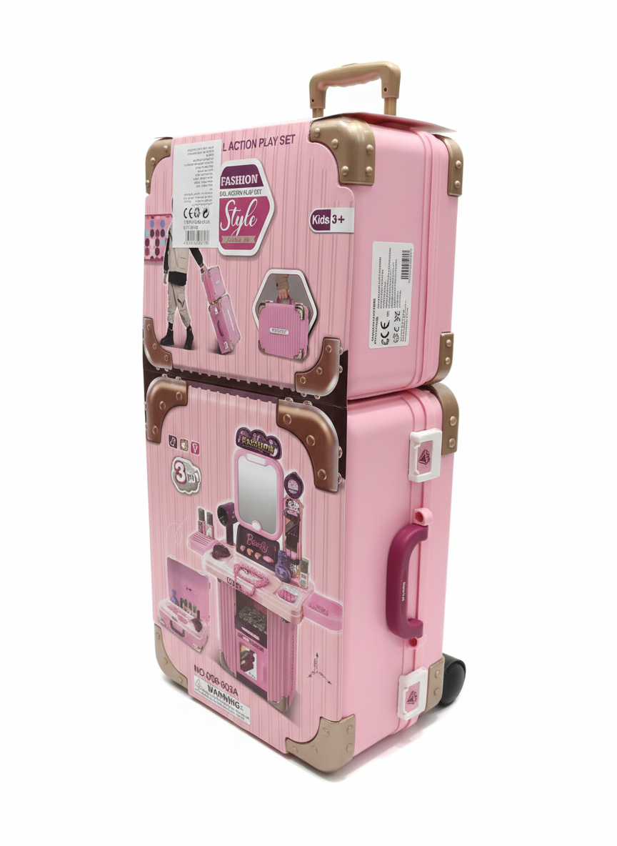Fashion Style Real Action 3-in-1 Beauty Play Set