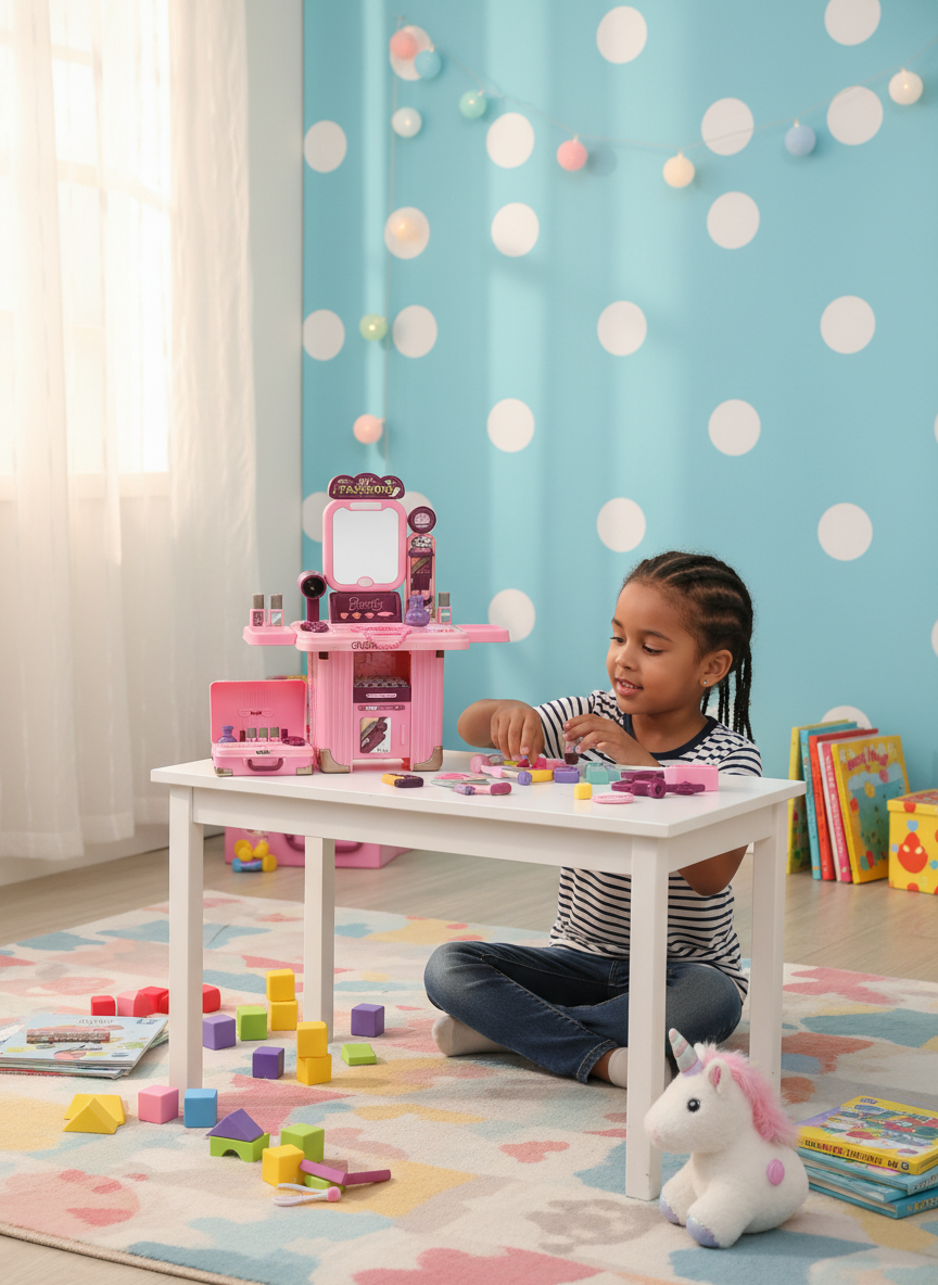 Fashion Style Real Action 3-in-1 Beauty Play Set