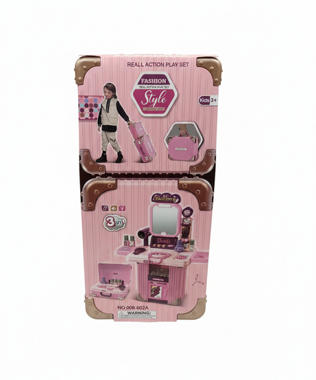 Fashion Style Real Action 3-in-1 Beauty Play Set