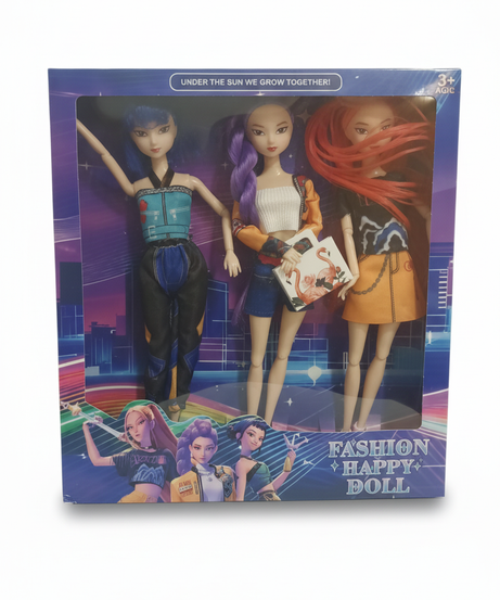 Fashion Happy Doll 3-Pack