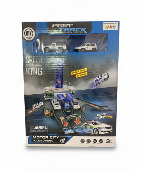 Fast Track Police Series Speed King Motor City Police Arena Playset