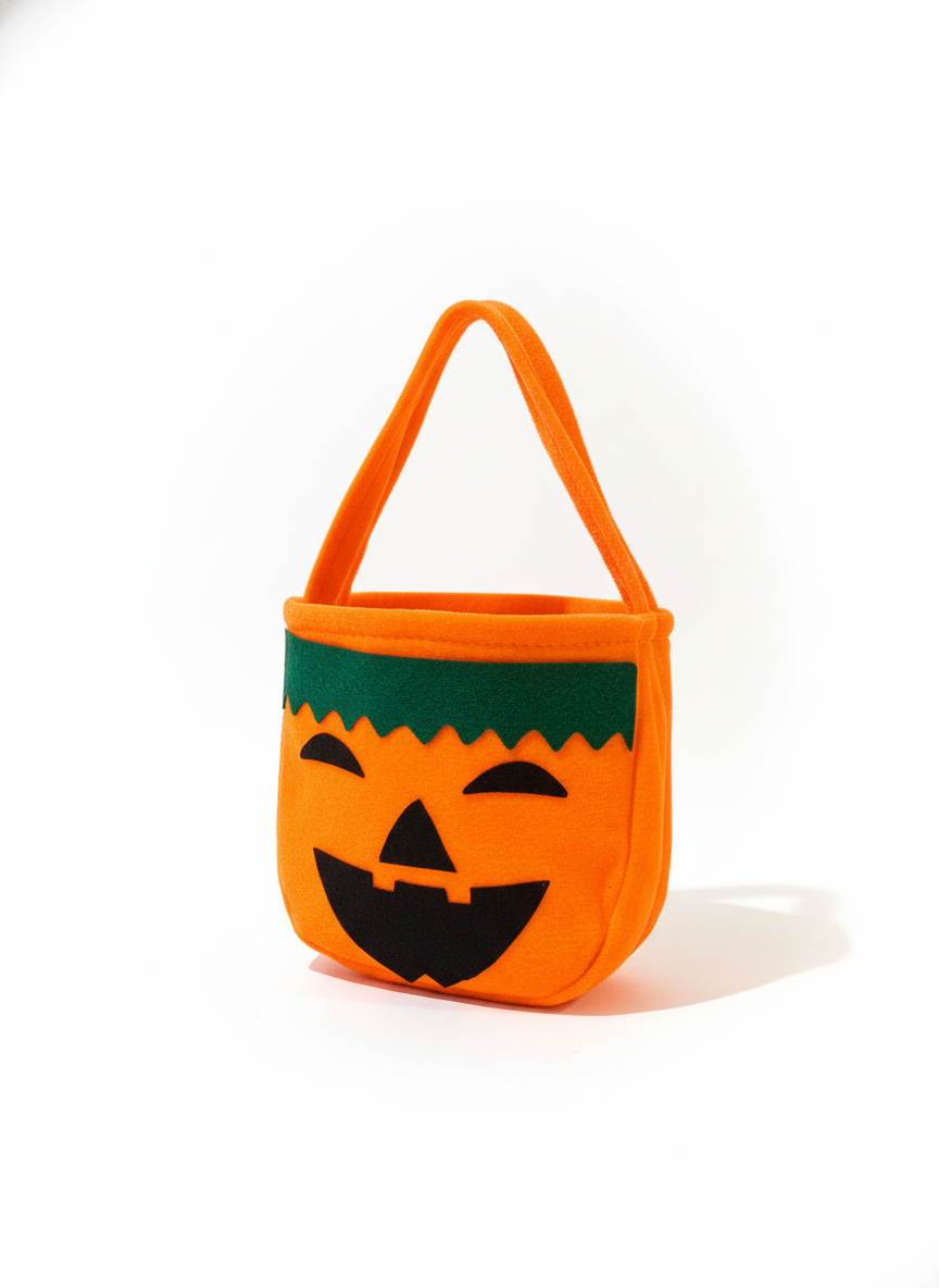 Felt Pumpkin Halloween Treat Bag