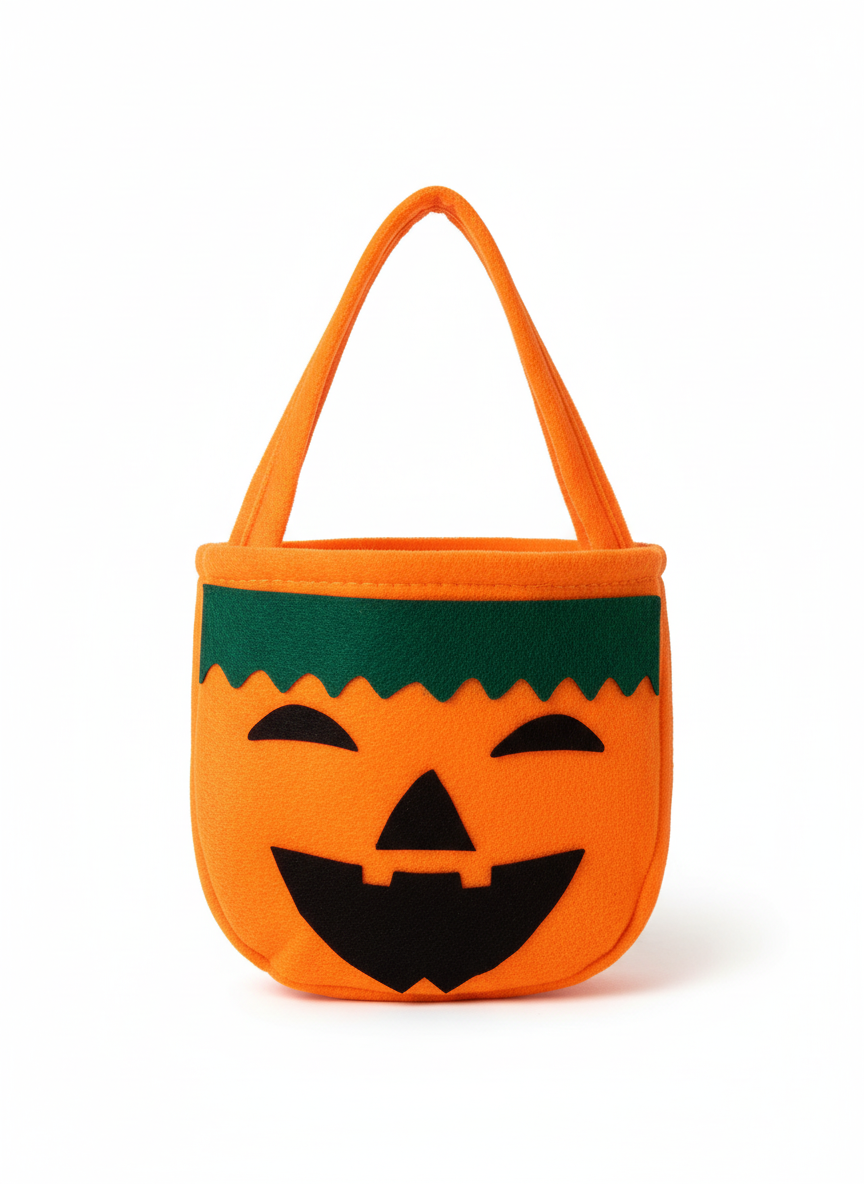 Felt Pumpkin Halloween Treat Bag