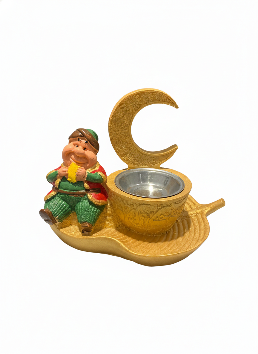 Festive Character & Crescent Moon Incense Burner