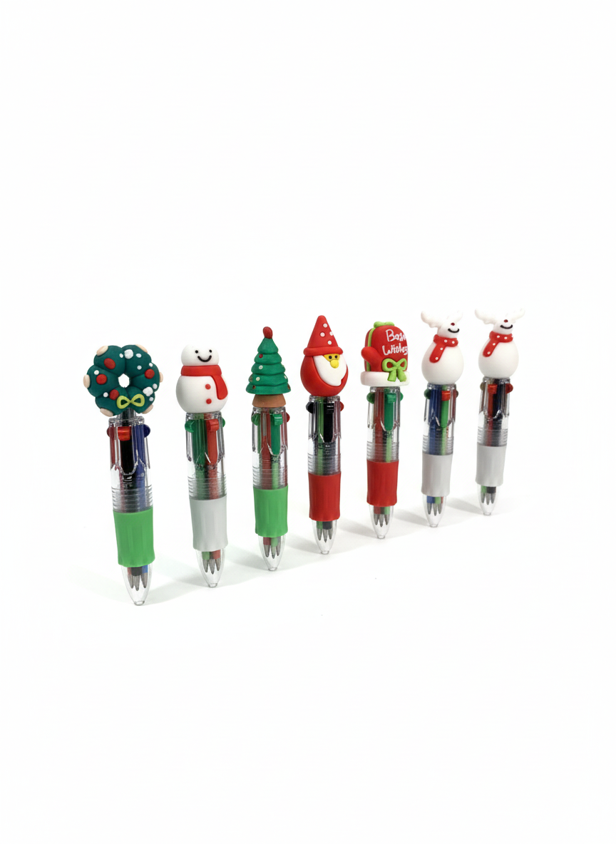 Festive Christmas Character Multi-Color Pen - 1 Pen