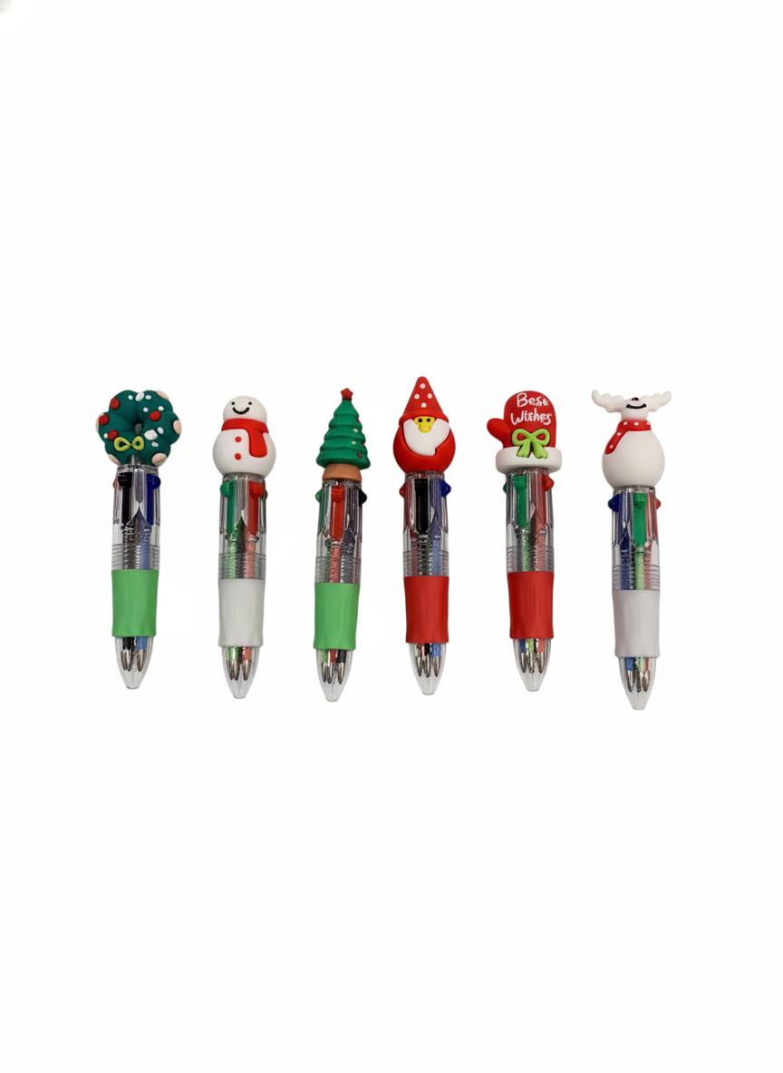 Festive Christmas Character Multi-Color Pen - 1 Pen