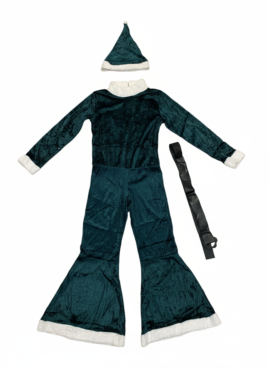 Festive Christmas Elf Costume Set