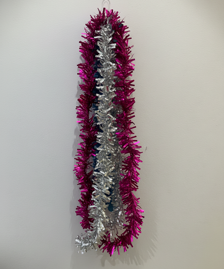 Festive Multi-Color Metallic Tinsel Garland