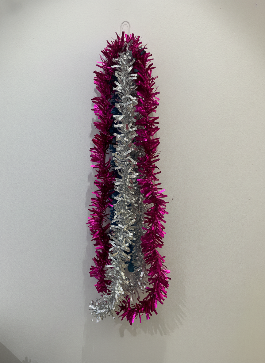 Festive Multi-Color Metallic Tinsel Garland