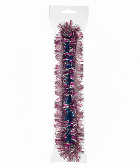 Festive Multi-Color Metallic Tinsel Garland