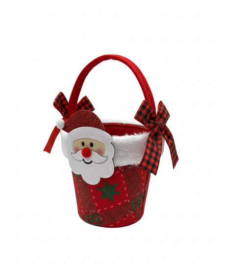 Festive Santa Claus Felt Treat Bucket