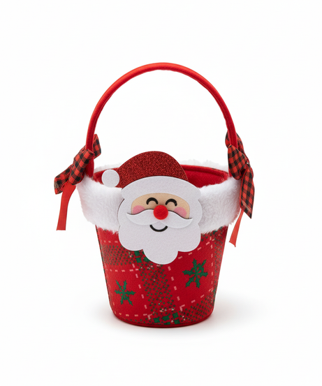 Festive Santa Claus Felt Treat Bucket
