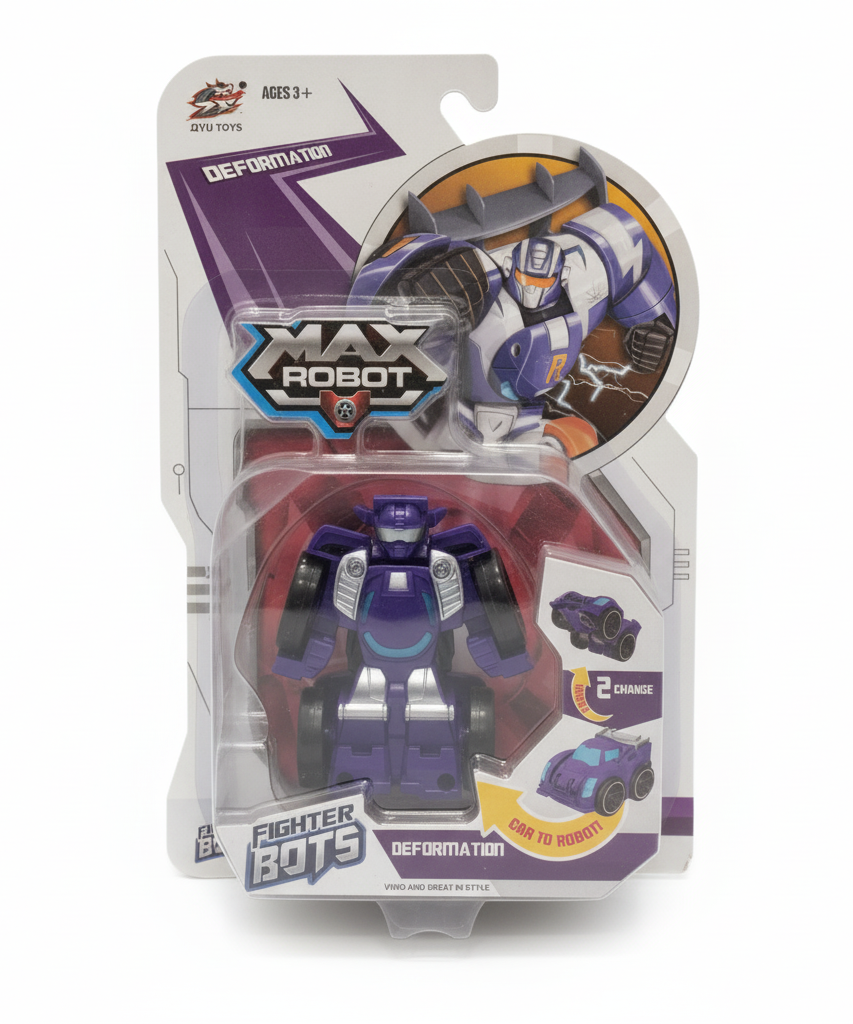 Fighter Bots Max Robot Deformation Toy (Purple)