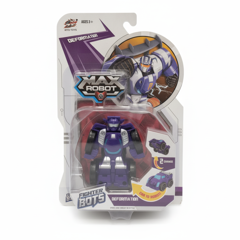 Fighter Bots Max Robot Deformation Toy (Purple)
