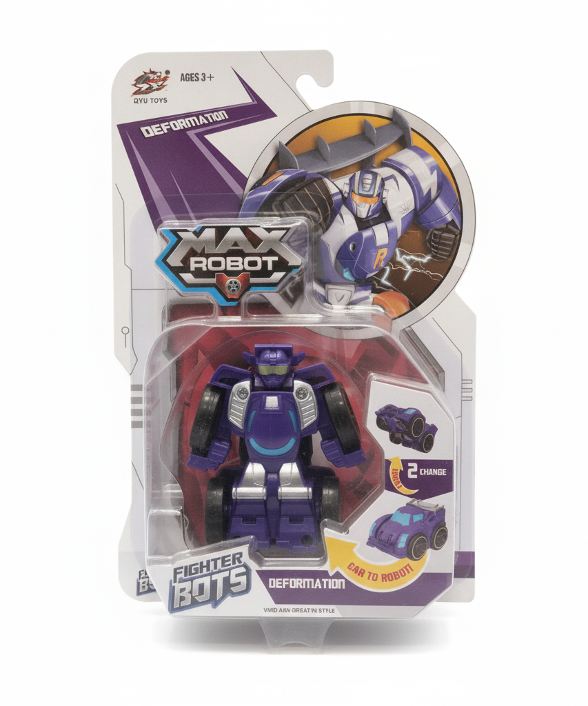 Fighter Bots Max Robot Deformation Toy (Purple)